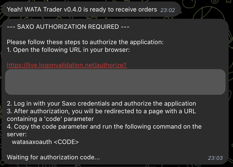 Authorization Request